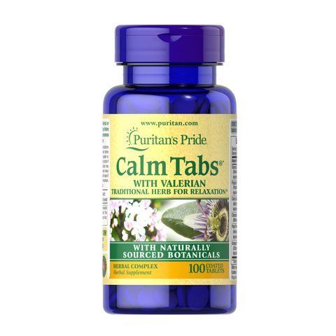 Calm Tabs Valerian Passion Flower Hops - 100tabs фото