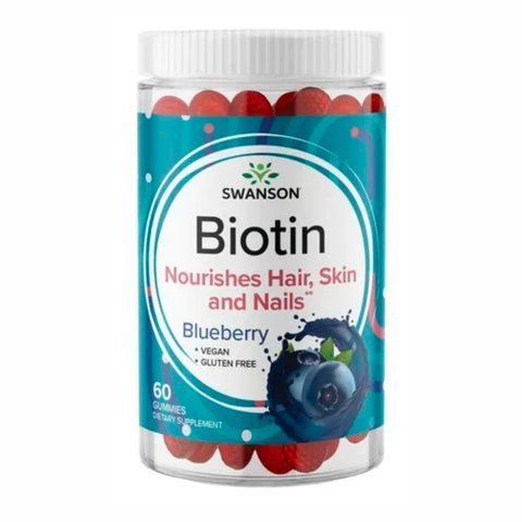 Biotin - 60 Gummies Blueberry (До 04.24) фото