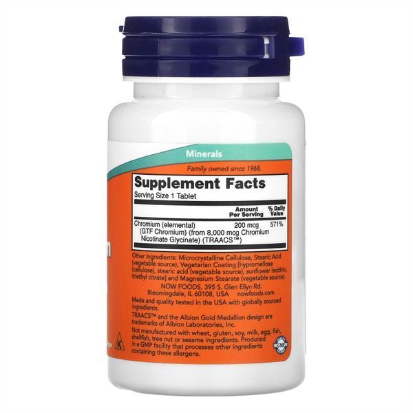 GTF Chromium 200mcg - 100 tabs фото