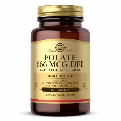 Folate 400 mcg (as Metafolin) - 100 Tabs фото