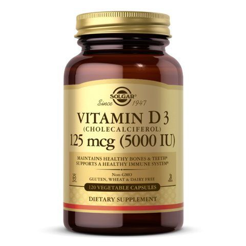 Vitamin D3 (Cholecalciferol) 125 mcg (5,000 IU) - 120 vcaps фото