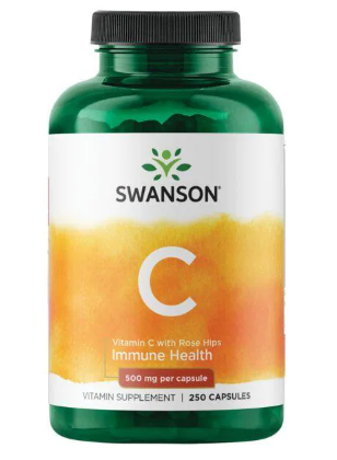 Vitamin C with Rose Hips 500 mg - 250 Caps фото