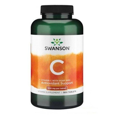 Vitamin C with Rose Hips 500 mg - 500 tab фото