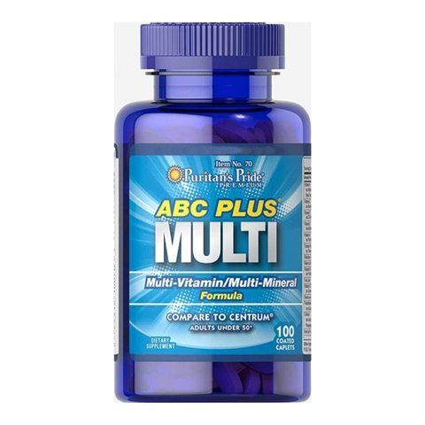 ABC Plus Multivitamin and Multi-Mineral Formula - 100 Caplets фото
