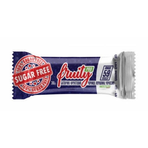 FRUITY Pro sugar free - 20х30g чорниця,журавлина,чорнослив фото
