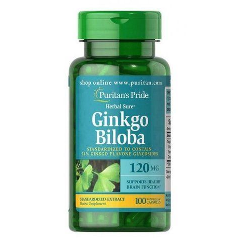 Ginkgo Biloba Standardized Extract 60mg - 120caps фото