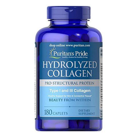 Hydrolyzed Collagen Pro - Structural Protein Type 1 and 3 Collagen - 180caps фото