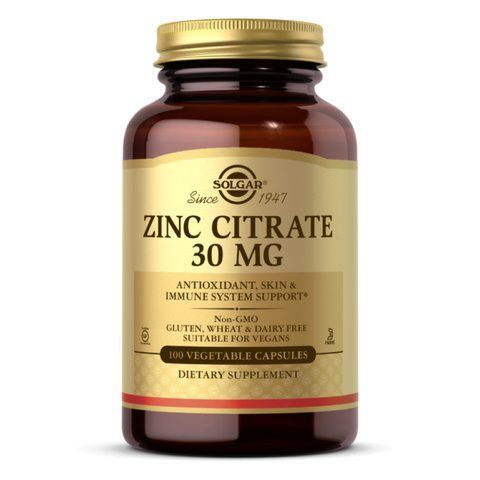 Zinc Citrate 30mg - 100 vcaps фото