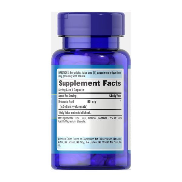 Hyaluronic Acid 50mg - 60 caps фото