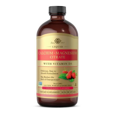 Liquid Calcium Magnesium Citrate with Vitamin D3 - 16 oz Natural Strawberry фото