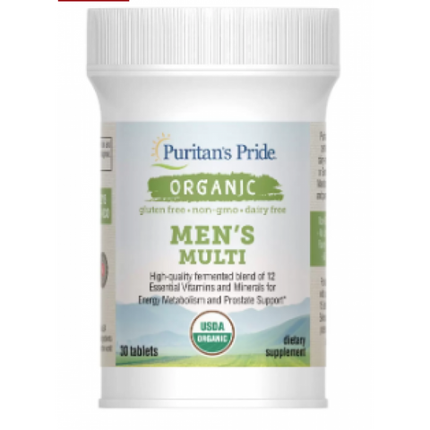 Organic Men`s Multi - 30 Tablets фото