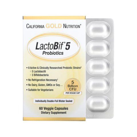 LactoBif 5 Probiotics - 60 veg caps фото