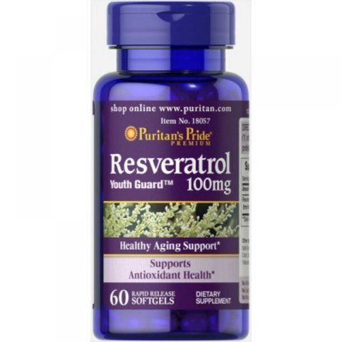 Resveratrol 100 mg - 120 Softgels фото
