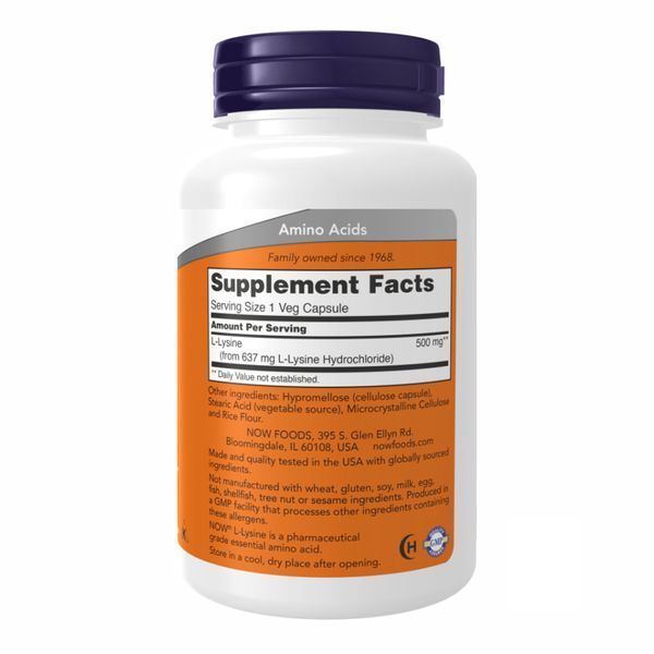 Lysine 500mg - 100 vcaps фото