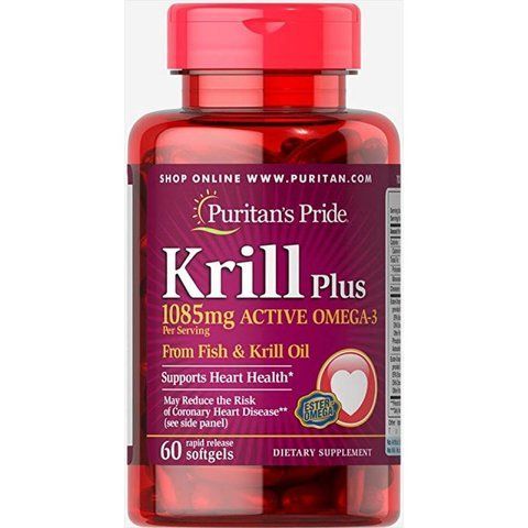 Krill Plus (1085mg Active Omega 3) - 60 softgels фото