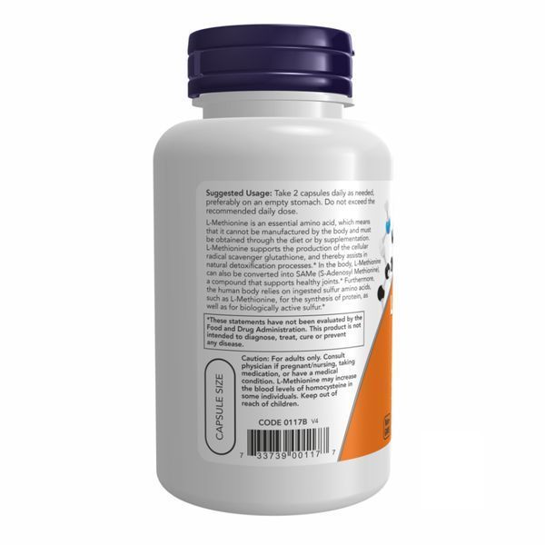 L-METHIONINE 500mg - 100 caps фото