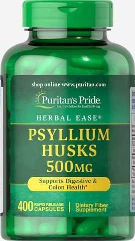 Psyllium Husks 500mg - 400caps фото