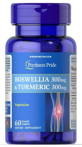 Boswellia 300mg and Turmeric 300mg - 60 tablets фото