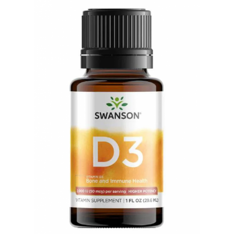 Vitamin D3 Bone and Immune Health 2000 IU (50mcg) -1fl(29.6ml) фото