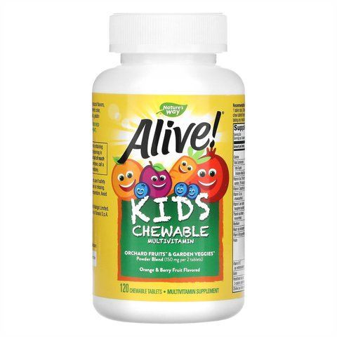 Kids Chewable Multivitamin - 120 tabs Orange and Berry (Повреждена упаковка) фото