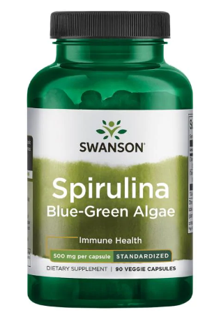 Spirulina Blue-Green Alhae 500mg - 90veg caps фото