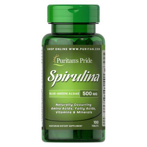 Spirulina 500mg - 100 tabs фото