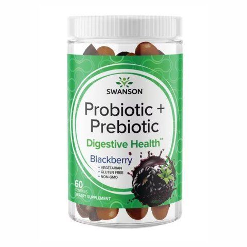 Probiotic + Prebiotic Blackberry - 60 Gummies (До 01.24+повреждены капсулы) фото