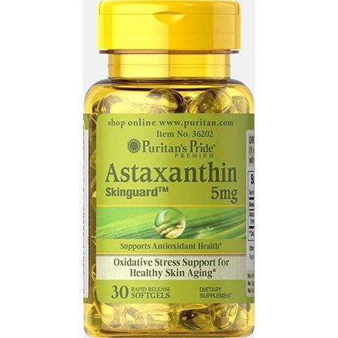 Natural Astaxanthin 5 mg - 30 Softgels фото