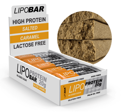 Lipobar - 20x50g Salted caramel фото
