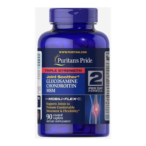 Glucosamine Chondroitin MSM Triple Strength - 90 caplets фото