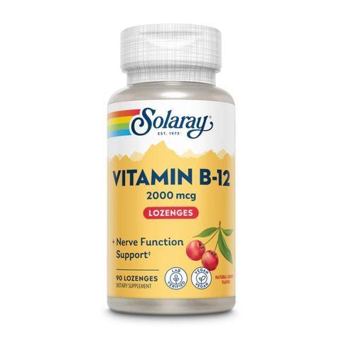 Vitamin B-12 2000mcg - 90 lozenges Natural Cherry фото
