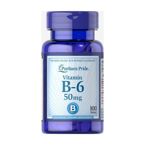 Vitamin B-6 (Pyridoxine Hydrochloride) 50 mg - 100 tabs фото