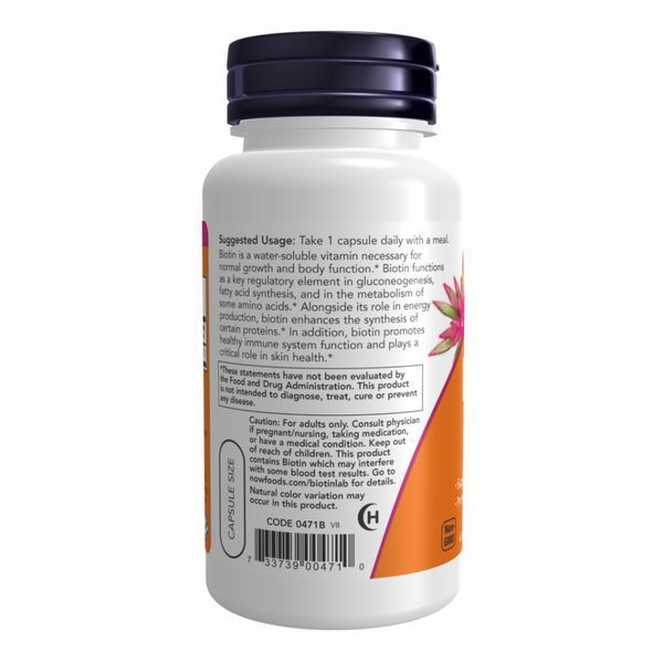 BIOTIN 5000mcg - 120 vcaps фото