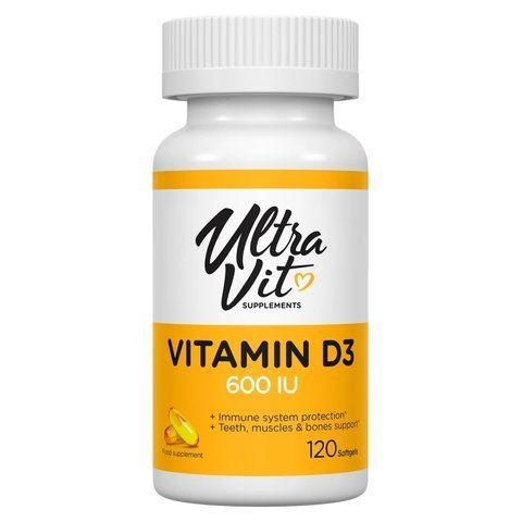 Vitamin D3 600 IU - 120 softgels фото
