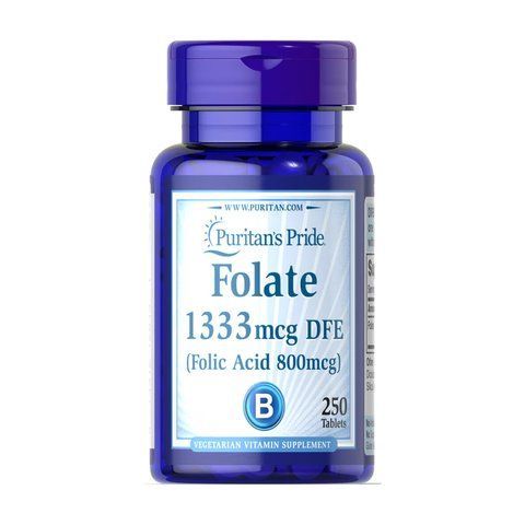 Folate 1333 mcg DFE - 250 tabs фото