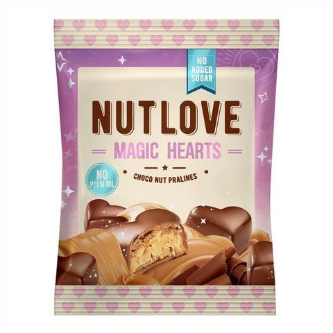 Nut Love Magic Hearts - 100g Choco Nut Pralines фото