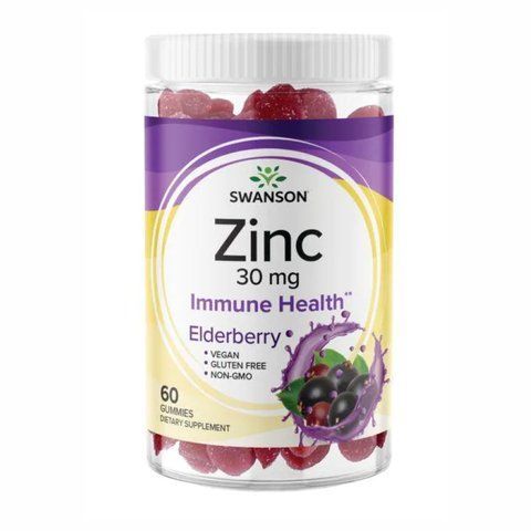 Zinc 30mg - 60 Gummies Elderberry фото