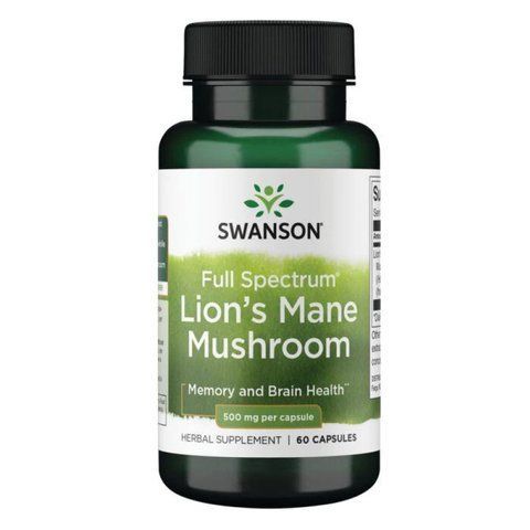 Lions Mane Mushroom 500mg - 60caps фото