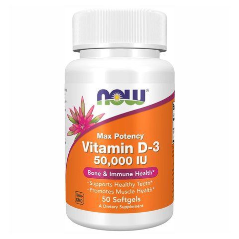 Vitamin D-3 50,000 IU - 50 softgels фото