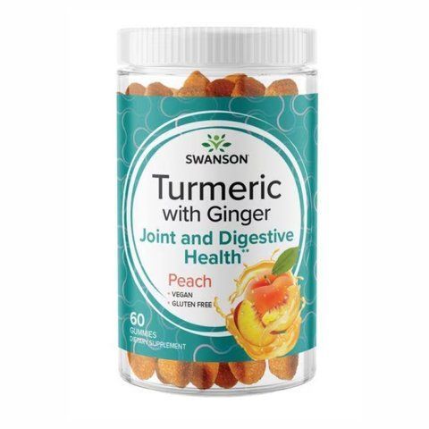 Turmeric with Ginger - 60 Gummies Peach (До 02.24) фото