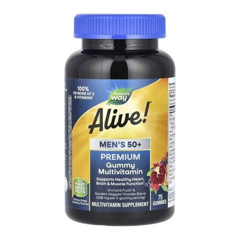 Alive!&reg; Men's 50+ Gummy - 75 gummies фото