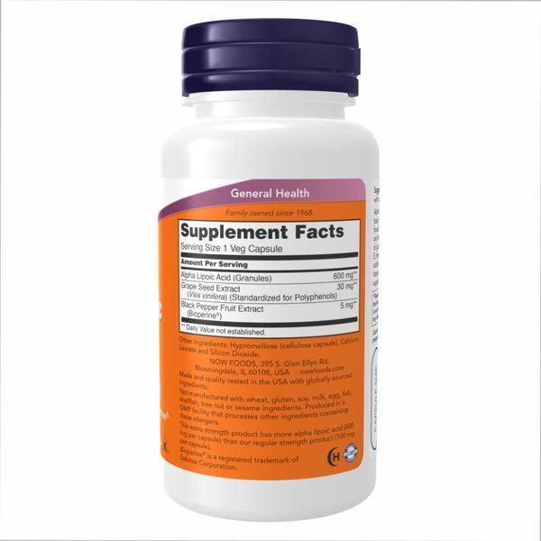 Alpha Lipoic Acid 600mg - 60 vcaps фото