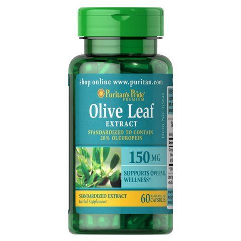 Olive Leaf Standardized Extract 150mg - 60capsules фото