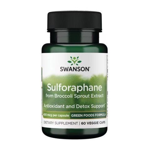 Sulforaphane from Broccoli Sprout Extract 400 mcg - 60veg caps фото