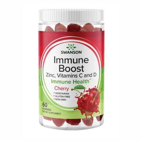 Immune Boost with Acerola,Zinc,Vitamins C and D - 60 Gummies Cherry фото