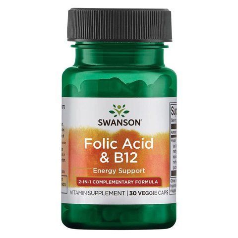 Folic Acid B12 - 30 vcaps фото