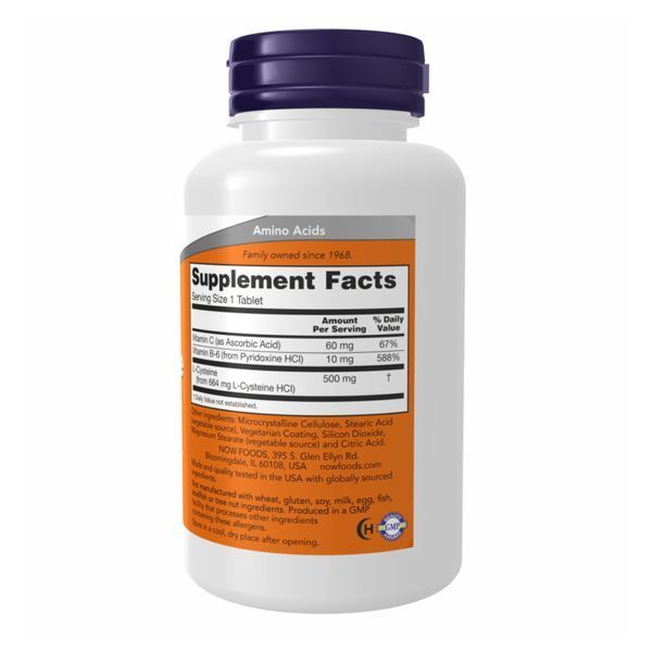 Cysteine 500mg - 100 tabs фото