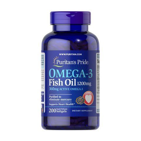 Omega-3 Fish Oil 1200 mg (360 mg Active Omega-3) - 200 softgels фото