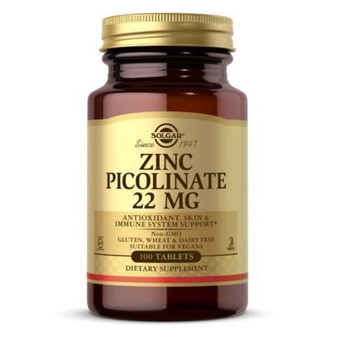 Zinc Picolinate 22 mg - 100 tab (Повреждена этикетка) фото