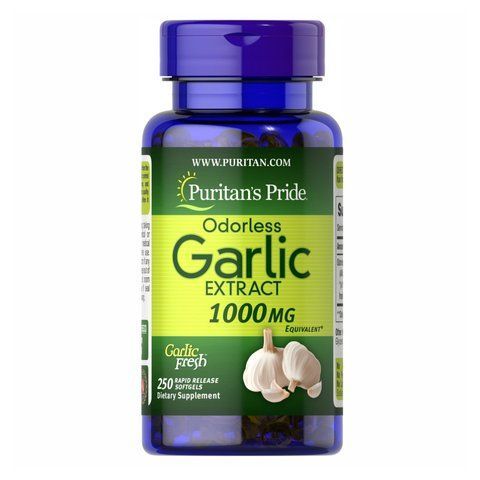 Odorless Garlic 1000 mg - 250 softgels фото